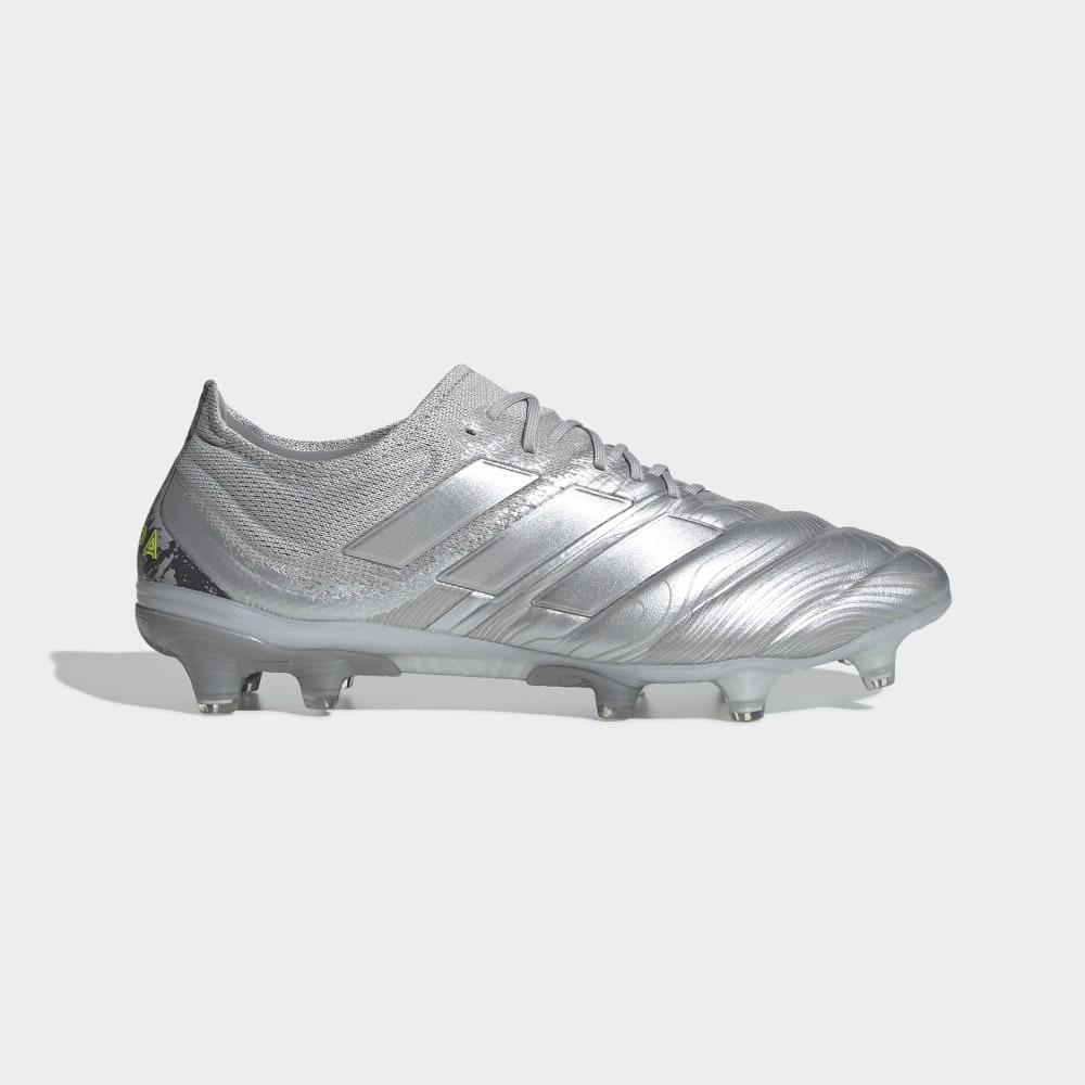 Adidas Men's Copa 20.1 Firm Ground Football Boots Silver Metal/Yellow Ireland EF8316